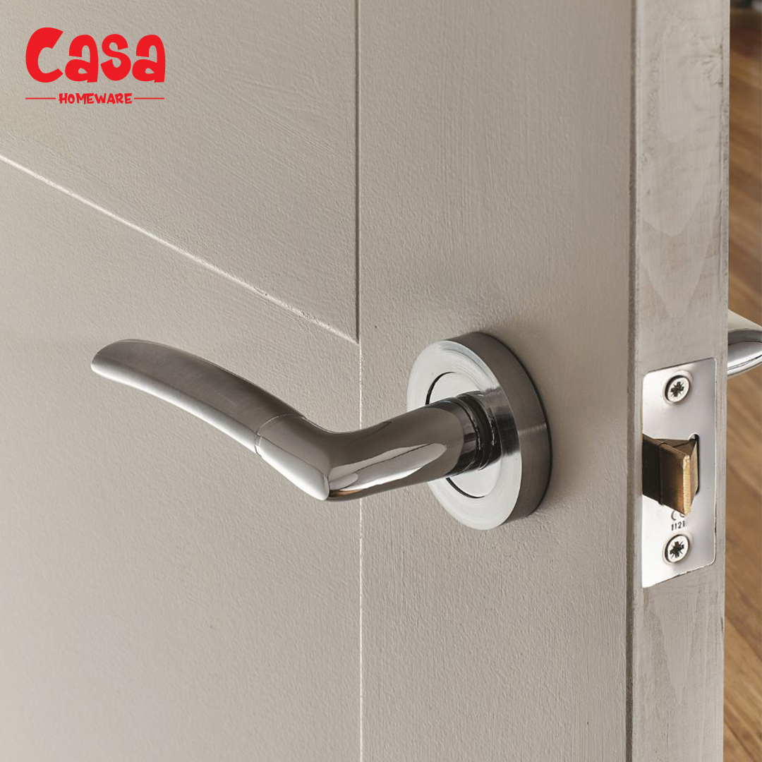 3 Newington Lever on Rose Door Handle - Image 1