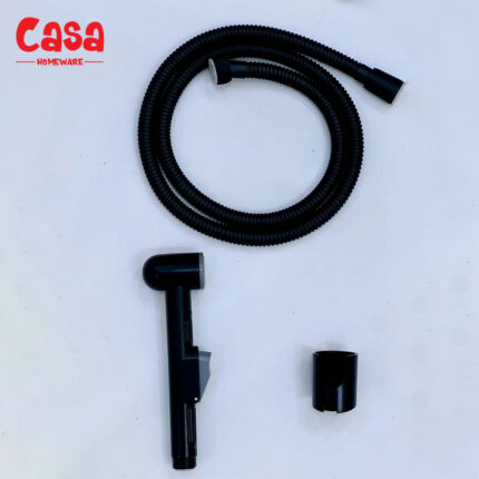 Premium Muslim Shower Set in Glossy Black | Durable ABS Plastic | High Water Pressure | Easy Installation