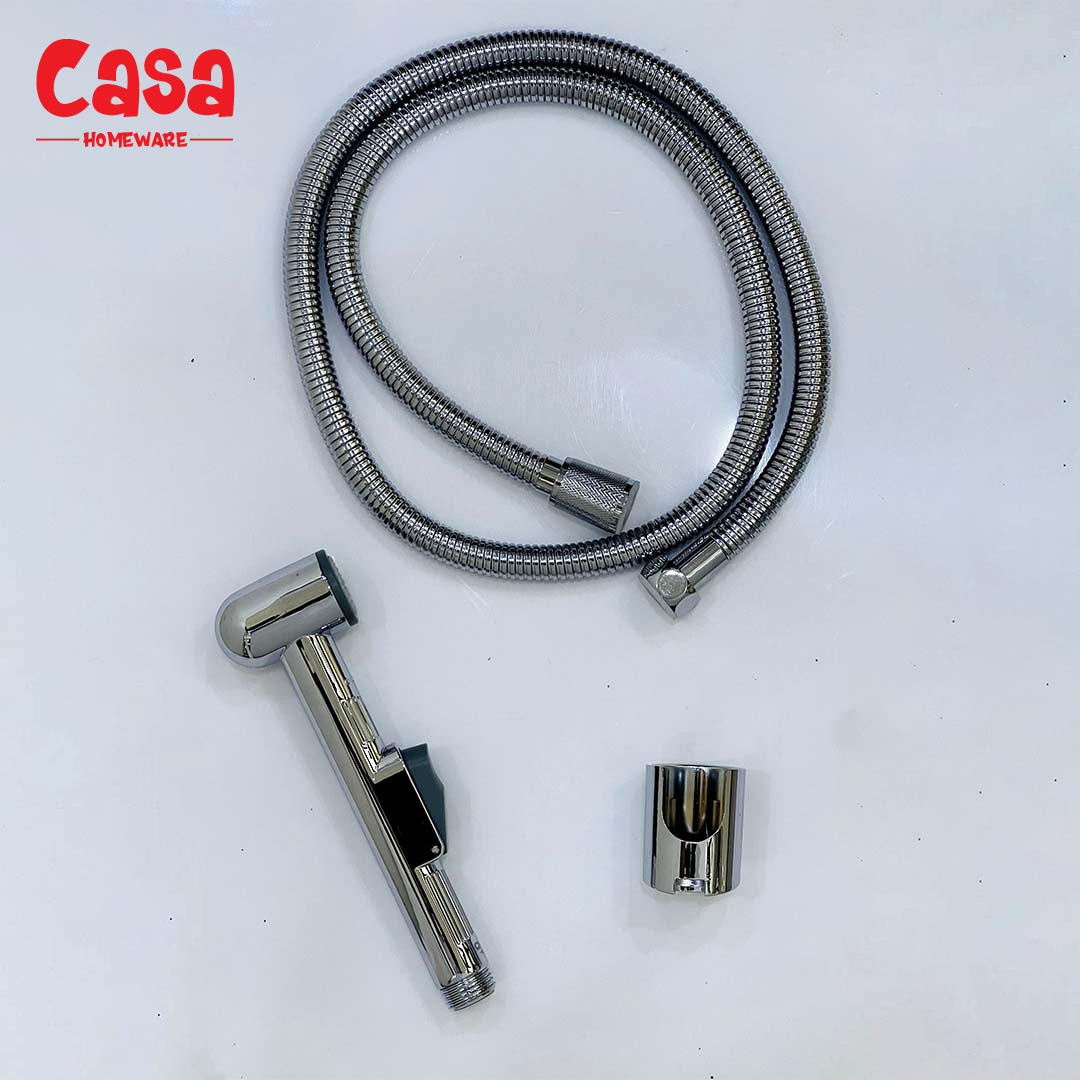 39 Premium Muslim Shower Set in Silver | Durable ABS Plastic | High Water Pressure | Easy Installation - Image 1