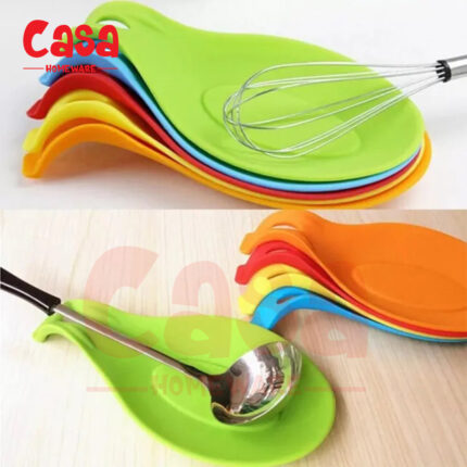 Spoon Holder Fork Spatula Rack Shelf Organizer Non Slip Plastic Spoon Rest Chopsticks Holder Food Grade Material