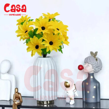 Sunflower Bunch Artificial Flowers Floral Decor For Home and Office Decorations Sun Flower Yellow